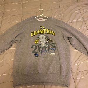 Grey nascar sweatshirt